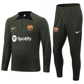 FC Barcelona Quarter Zip Tréninkový Mikina Soupravy 2023-24 Zelená